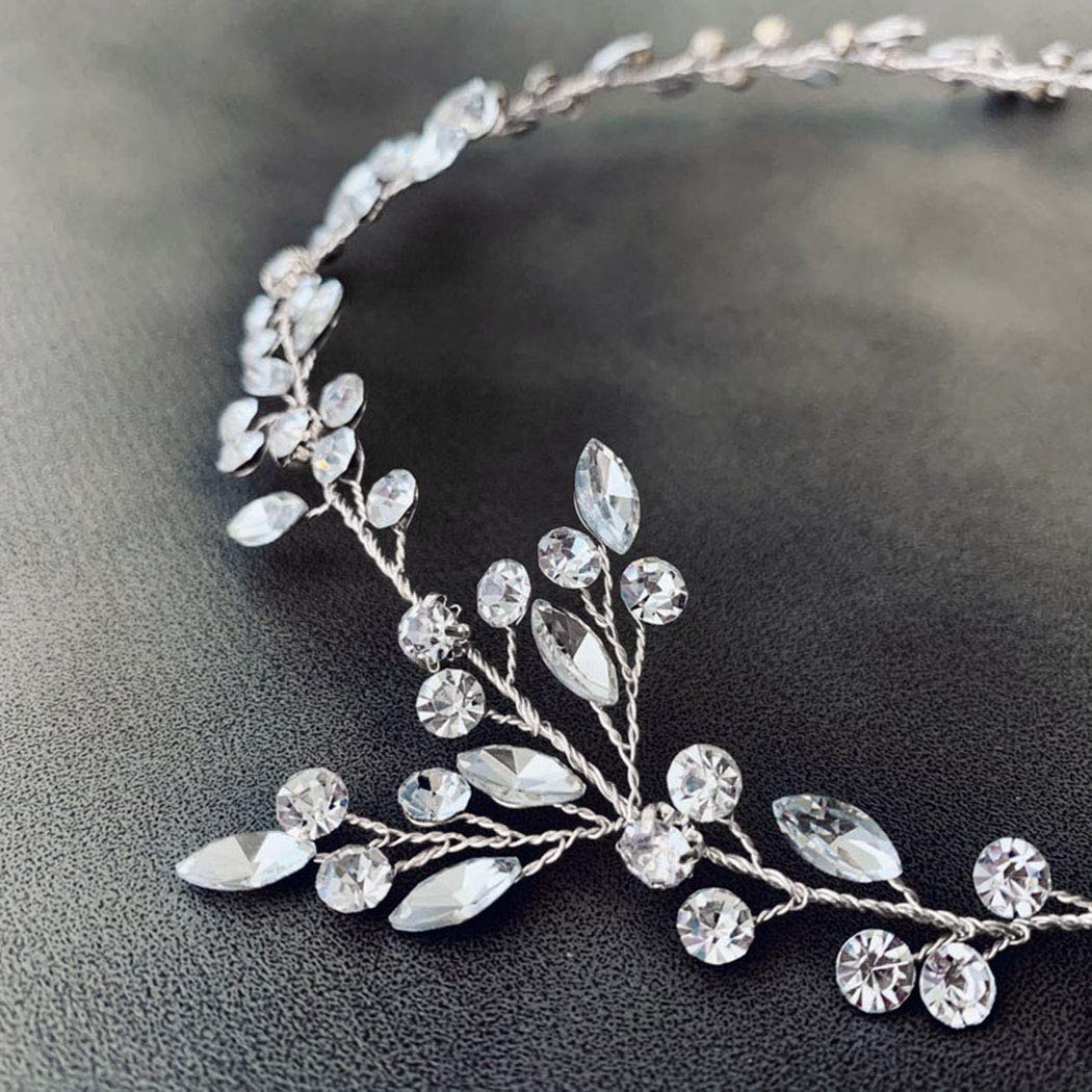 Crystal Bridal Hair Vine - Silver Wedding Hair Accessory for Bride