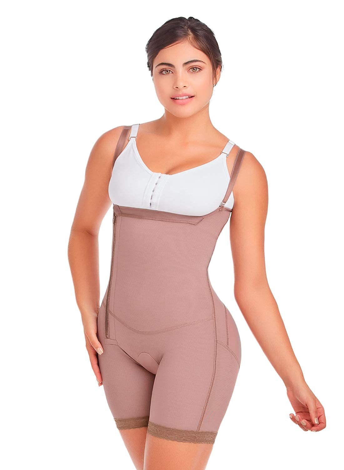 DPrada 11048 Women's Mid Thigh Body Shaper - Slimming Shapewear for Tummy Control & Butt Lift | Perfect for Dresses, Jeans & Special Occasions