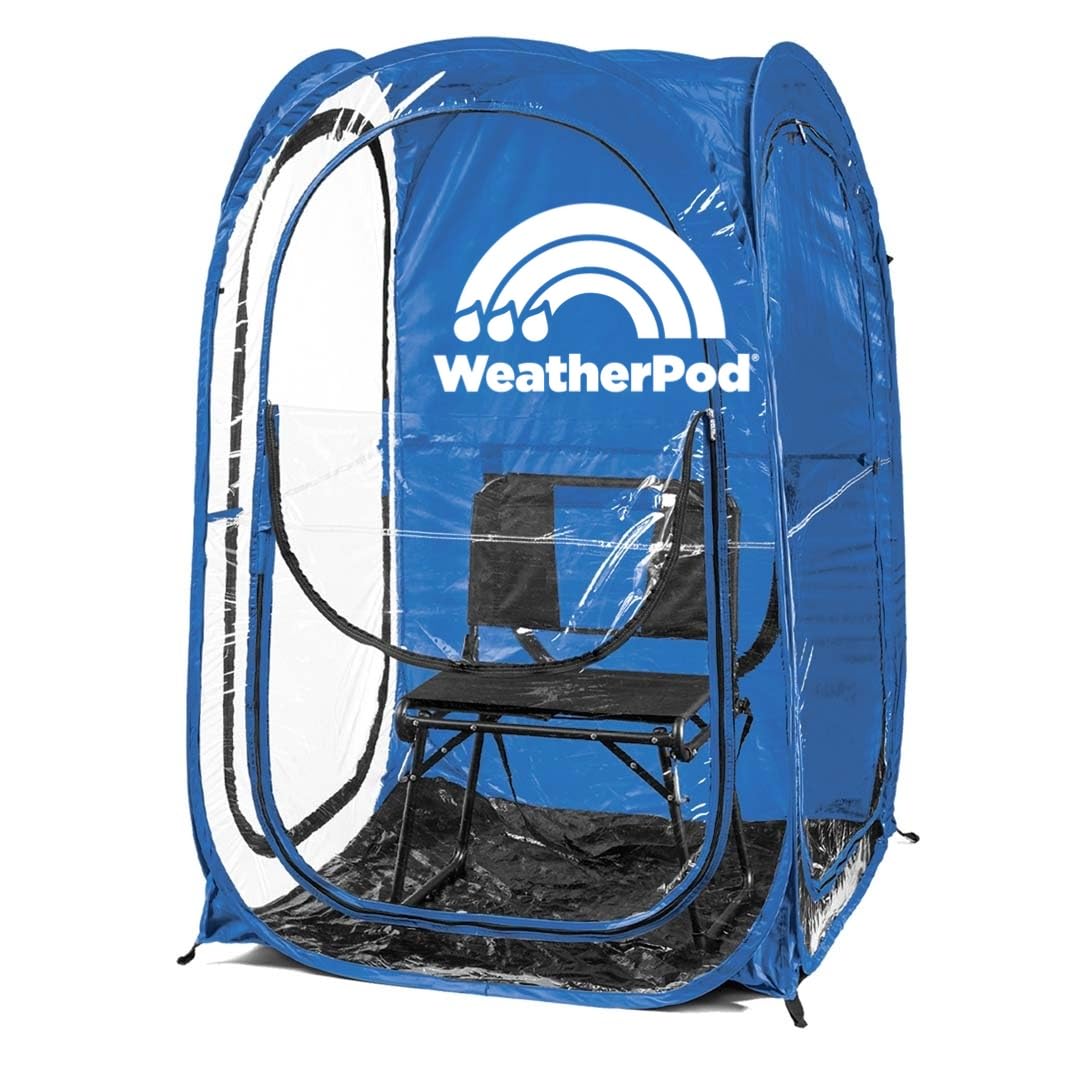 WeatherPod® The Original Shark Tank MyPod™ 1-2 Person Pop-Up Pod - Portable Outdoor Shelter for Camping, Beach, Sports Events - Stay Warm, Dry & Protected from Sun, Rain & Wind