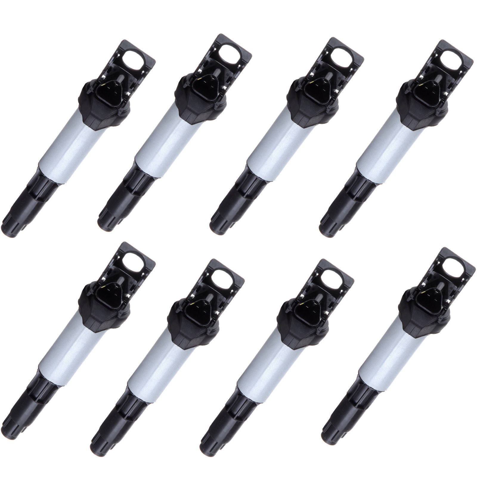 8-Piece Ignition Coil Pack Set Compatible with BMW 2001-2010 Models (OE: UF522 UF515) - Perfect for Engine Performance & Maintenance