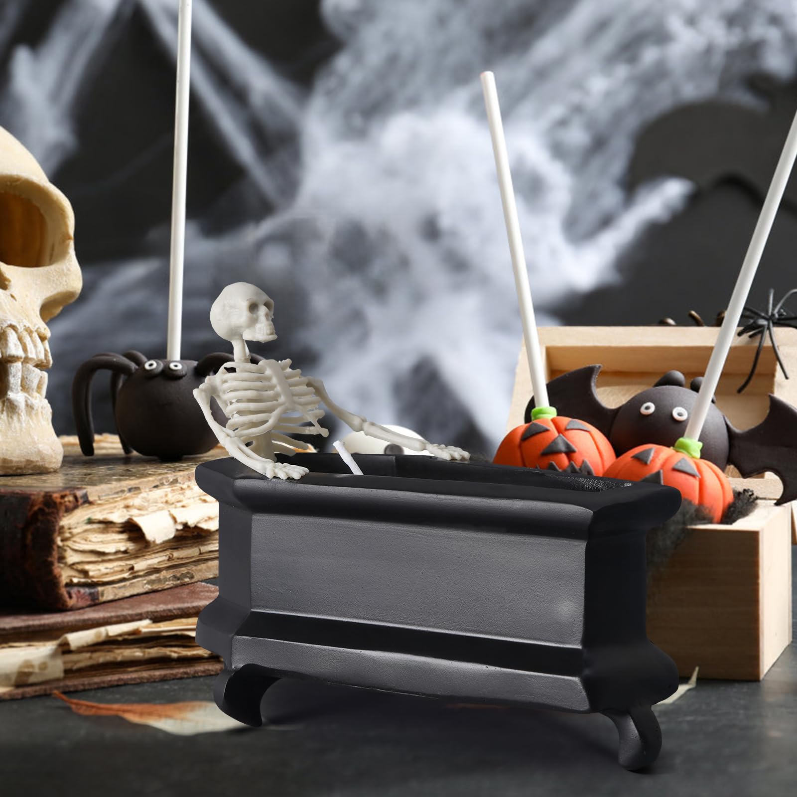 Krelymics Halloween Skeleton Candles - Spooky Room Decor for Parties & Gifts