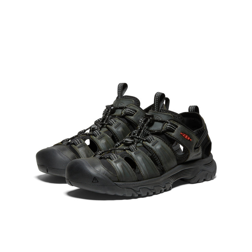 Men's KEEN Targhee III Hiking Sandals - Grey/Black | Waterproof & Comfortable Outdoor Adventure Footwear for Men | Perfect for Hiking, Camping & Travel