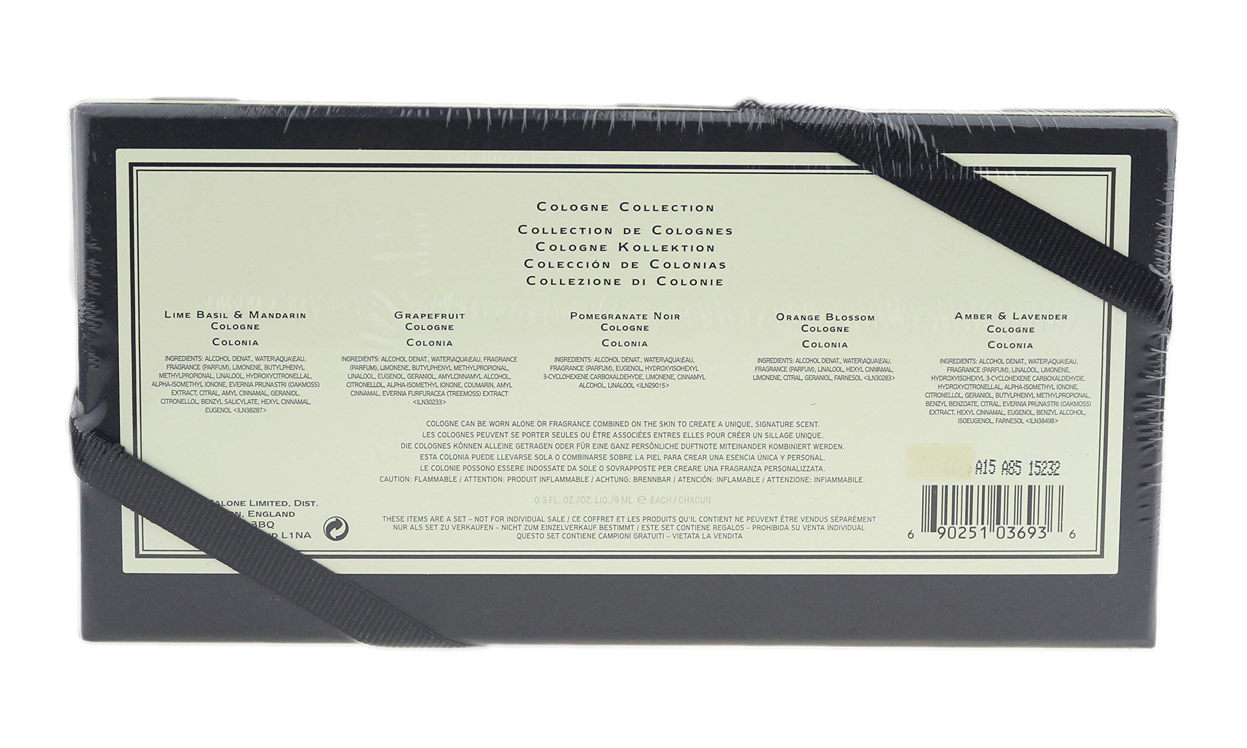 Jo Malone Cologne Gift Set for Women & Men - 5 Piece Luxury Perfume Collection - Perfect for Holidays, Birthdays & Special Occasions