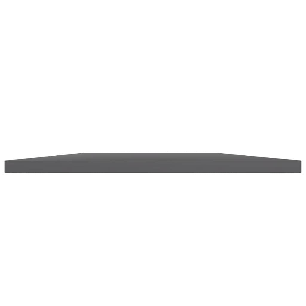 High Gloss Gray Bookshelf Replacement Panels - 4 Pack Chipboard Shelves 39.4