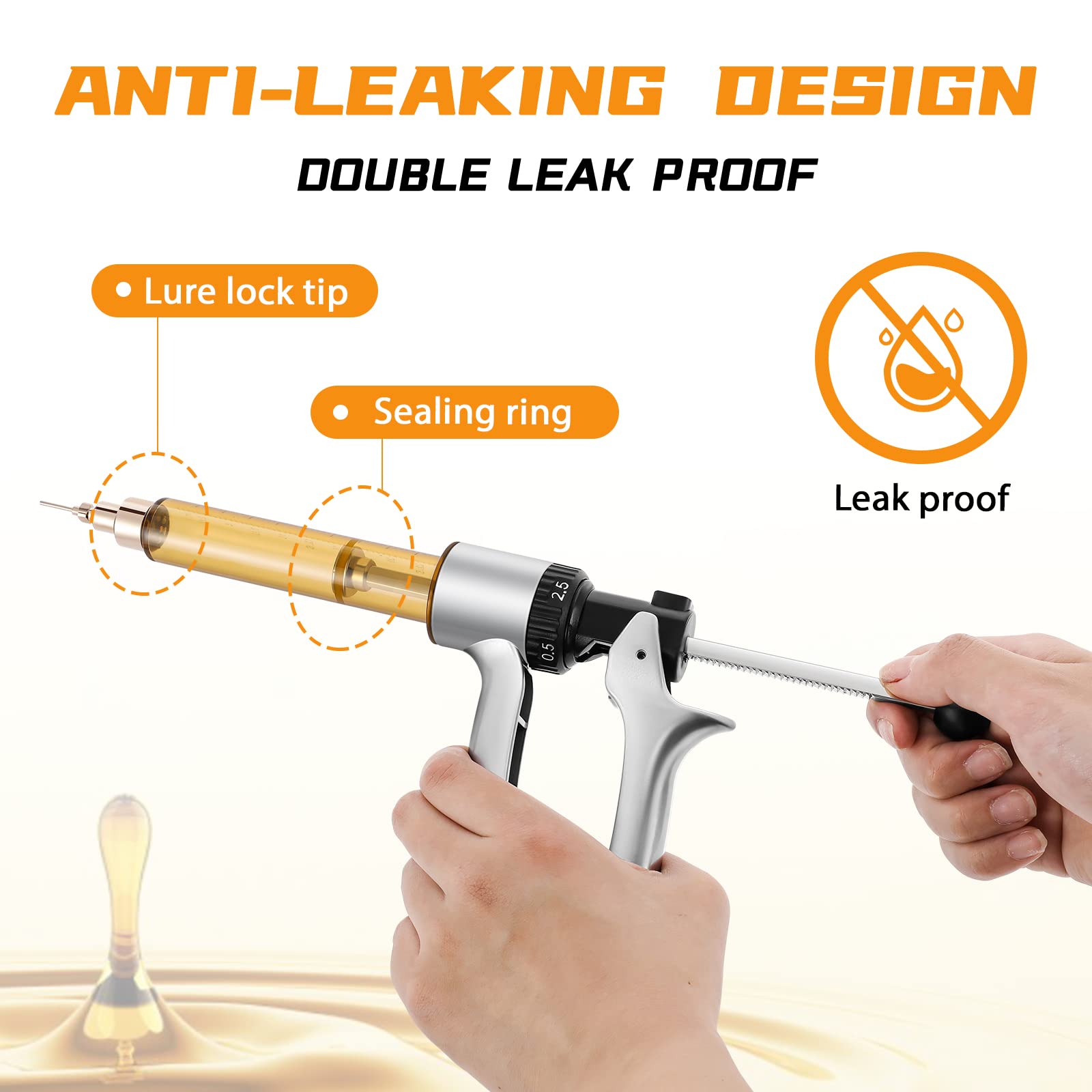 Heated Handheld Portable Cartridge Filling Gun Machine with 2 Tubes & 10 Needles - Perfect for DIY E-Liquid, CBD Oil, and Cosmetic Filling at Home or Small Business