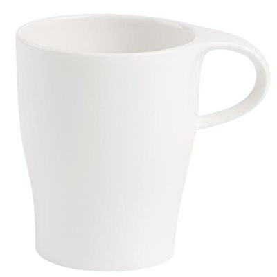Villeroy & Boch Artesano 12.75 Oz Coffee Mug - Set of 6 White Porcelain Mugs for Home, Office & Restaurant Use - Durable & Stylish Tea & Hot Drink Cups