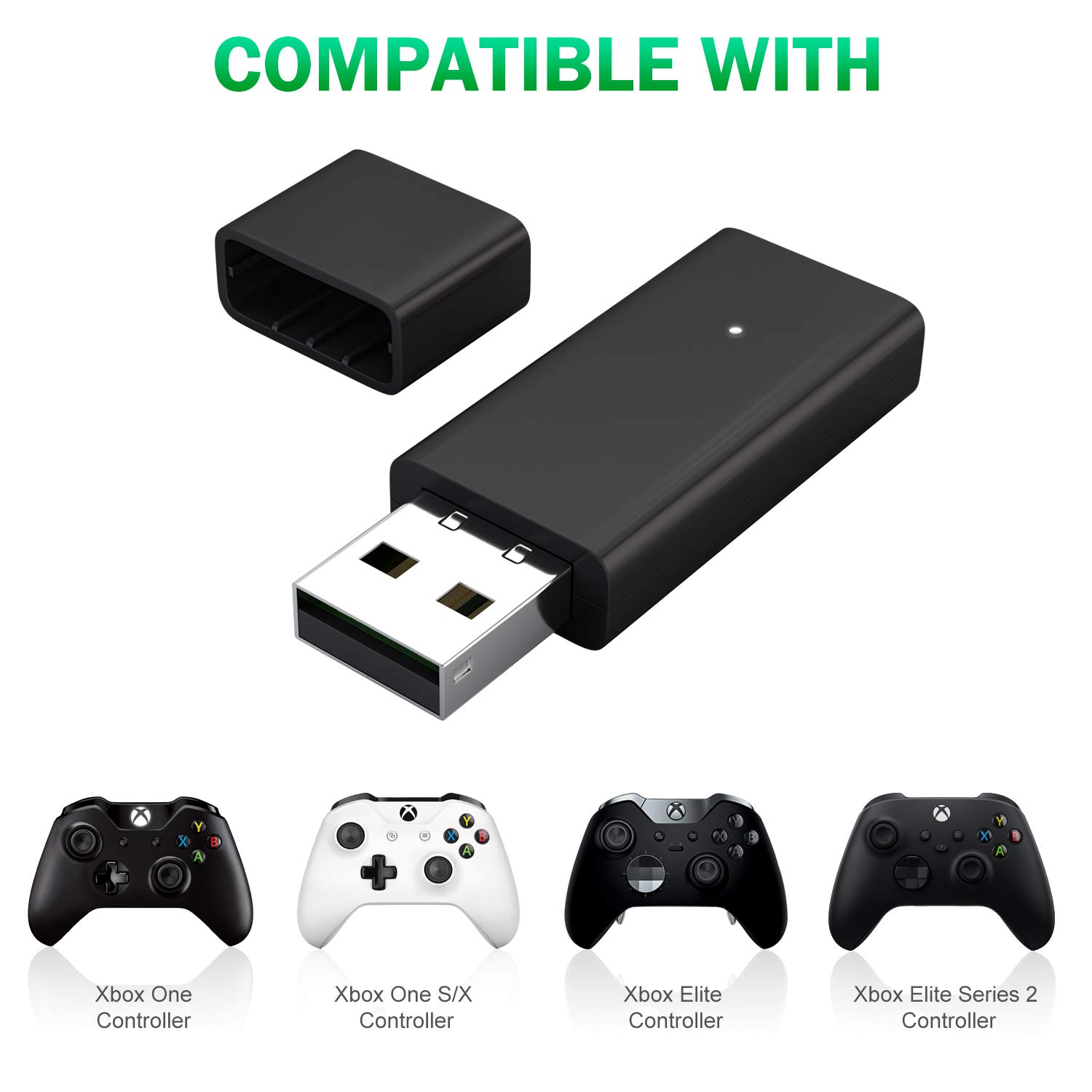 NOPWOK Wireless WiFi Adapter for PC - Compatible with Windows 10/8/7 - High Speed USB Network Adapter - Perfect for Gaming, Streaming & Home Office Use