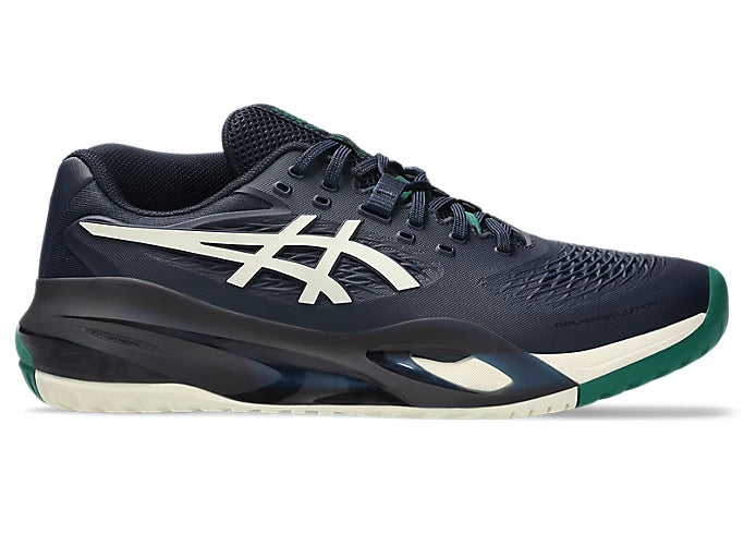 ASICS Men's Gel Resolution X WIDE Tennis Shoes - Midnight/Cream Color - Comfort & Support for Competitive Play & Court Performance