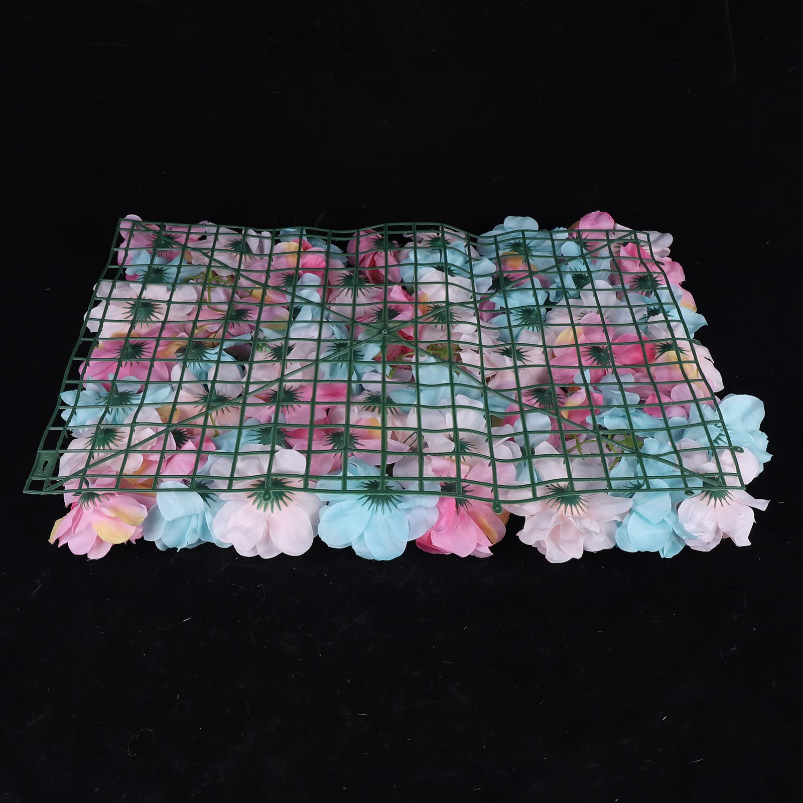 12 Pcs Artificial Rose Flower Wall Panels - 60x40cm Fake Floral Backdrop for Wedding, Party, Home Decor, Romantic Bouquet Wall Decoration | Perfect for Photo Booth, Baby Shower & Event Backgrounds