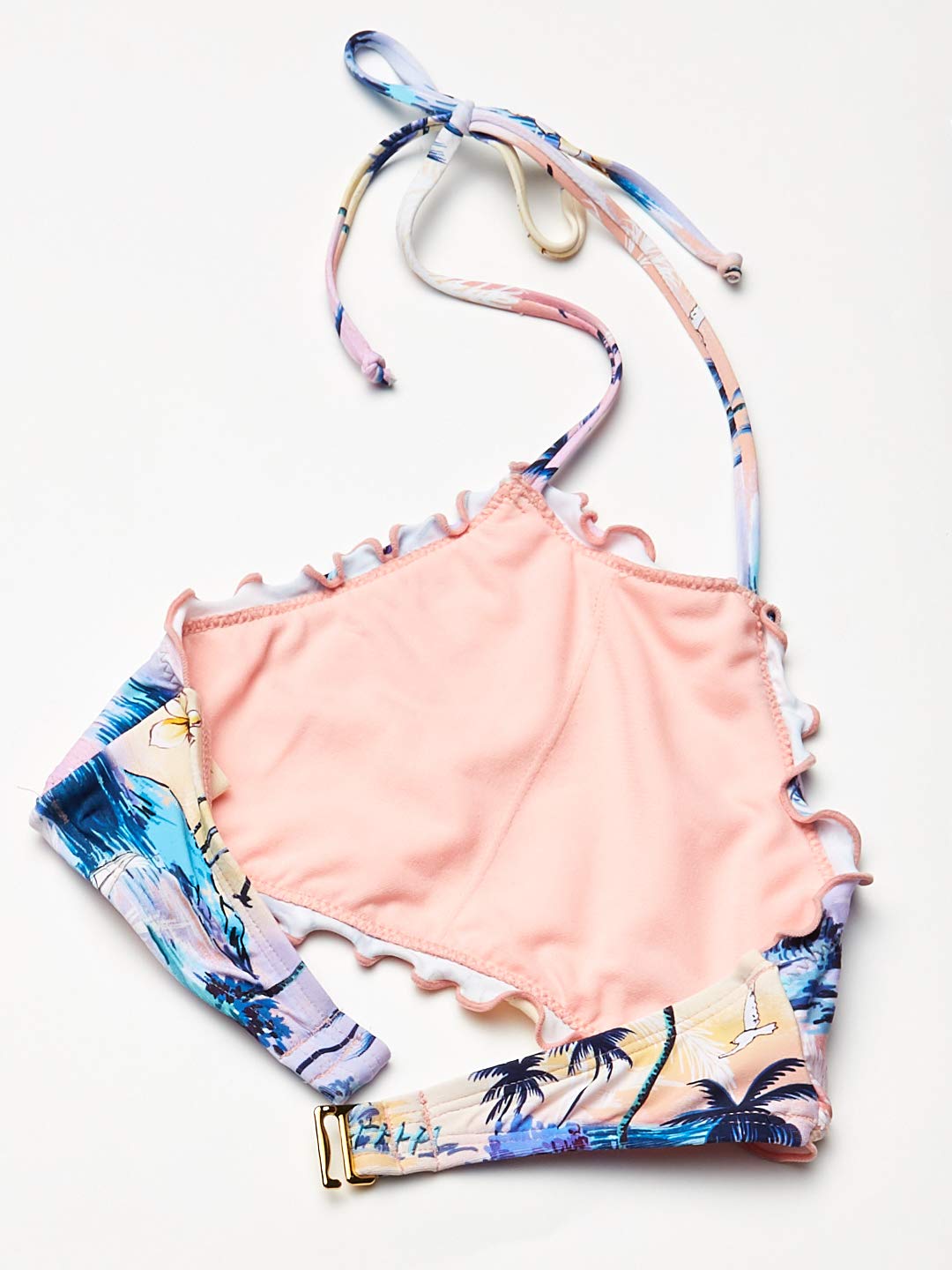 Hobie Girls High Neck Bikini Top & Hipster Bottom Swimsuit Set - Trendy Two-Piece Swimwear for Women, Perfect for Beach, Pool & Summer Vacations
