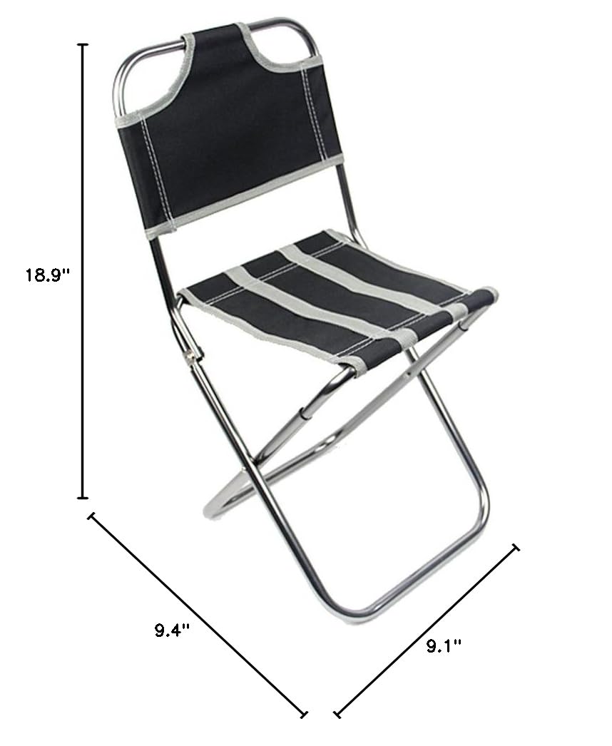 Lightweight Aluminum Folding Chair - Portable Outdoor Camping, Fishing, Picnic, Beach, and Backpacking Chair for Adults - Compact & Durable Design