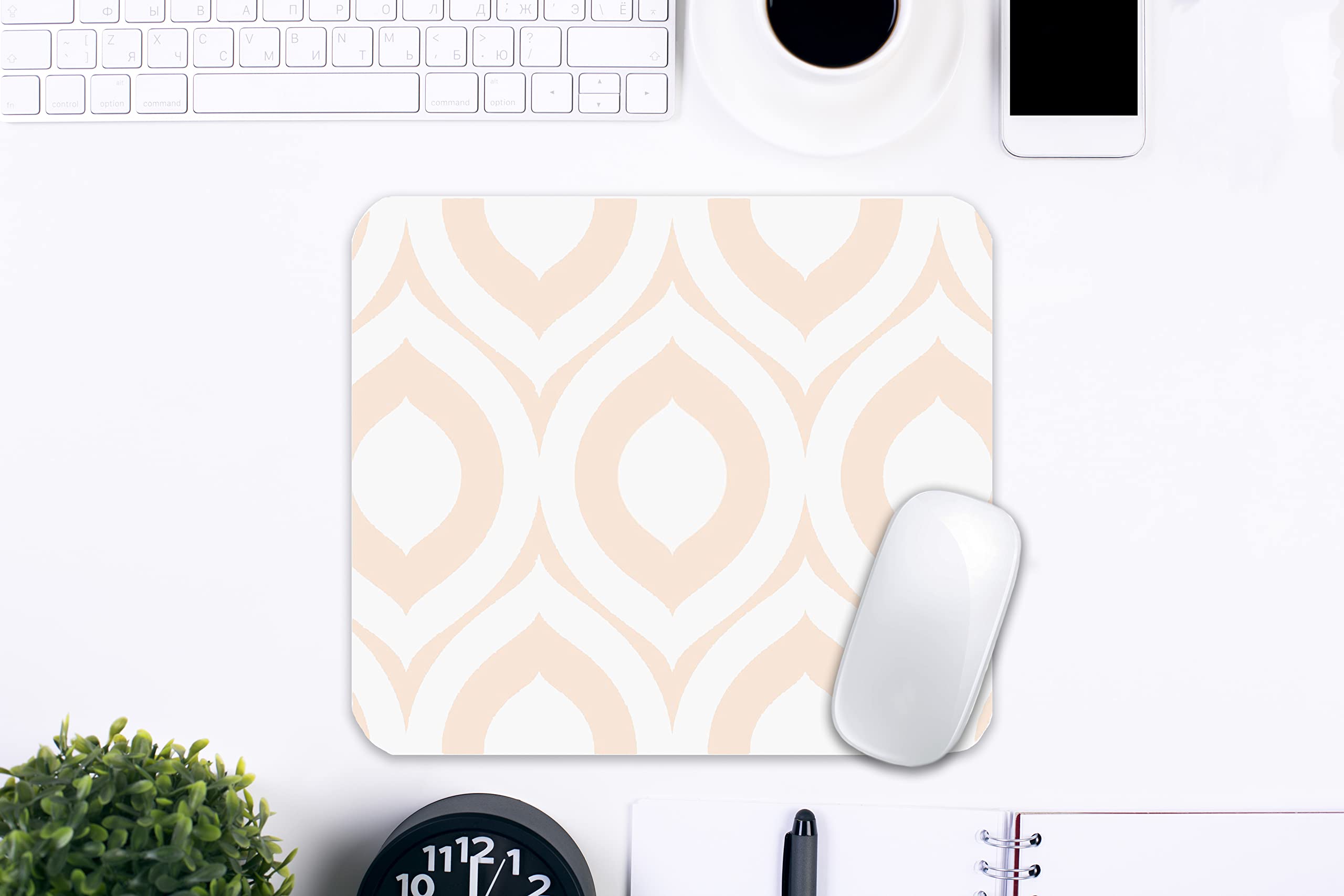 OTM Essentials Artist Series Fabric Mouse Pad - Elm Geometrics & Patterns for Gaming, Office & Home Workspace | Non-Slip, Durable & Comfortable Mousepad for PC, Laptop & Computer Accessories