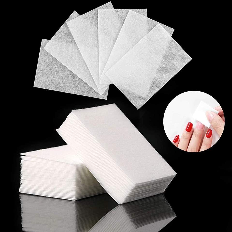 Syorica Lint-Free Nail Polish Remover Wipes - 100% Cotton Nail Art Gel Polish Remover Pads for Professional & At-Home Manicures - Gentle & Effective for Acetone, Nail Wraps & Nail Art Cleanup