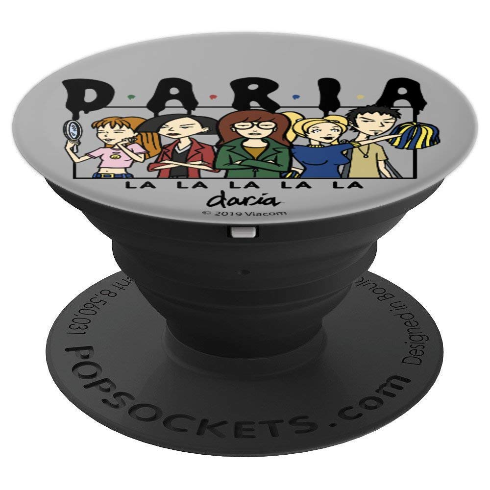 Daria Group Shot Log Melt PopSockets - Reusable Phone Grip & Stand with Strong Adhesive - Perfect for Phones, Tablets, and Laptops - Ideal for Selfies, Video Calls, and Hands-Free Viewing