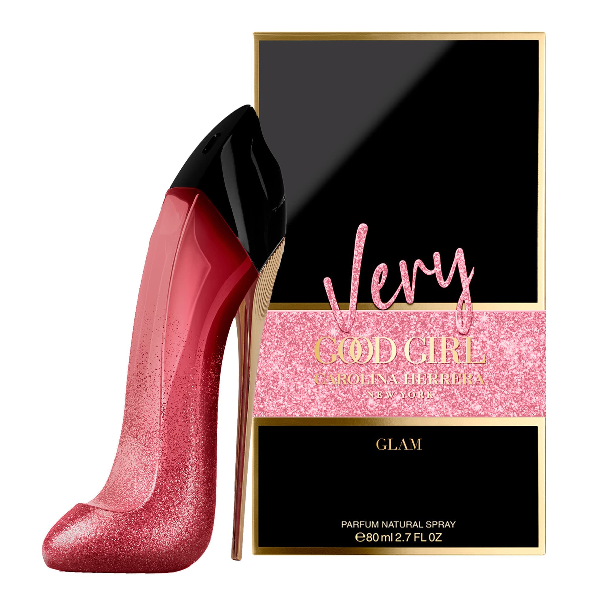 Carolina Herrera Very Good Girl Glam Eau de Parfum Spray for Women - 2.7 oz | Floral Fruity Fragrance for Date Night & Special Occasions