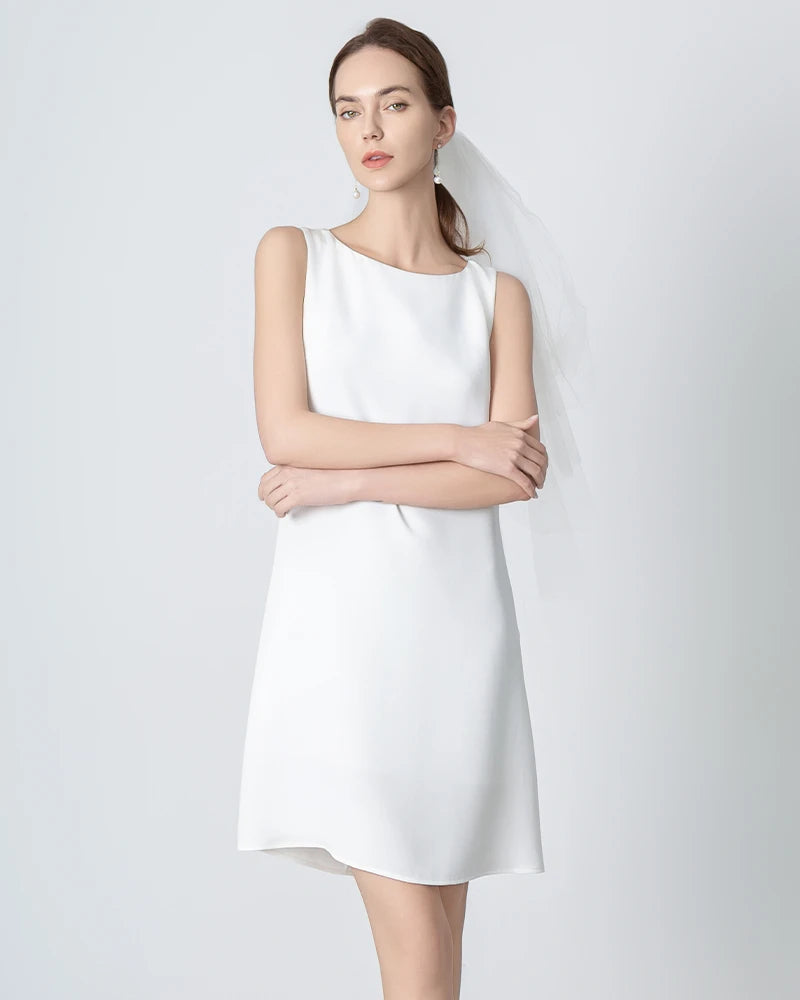 40 Momme A-Line Silk Dress for Women - Elegant & Luxurious Formal Evening Gown - Perfect for Weddings, Parties & Special Occasions