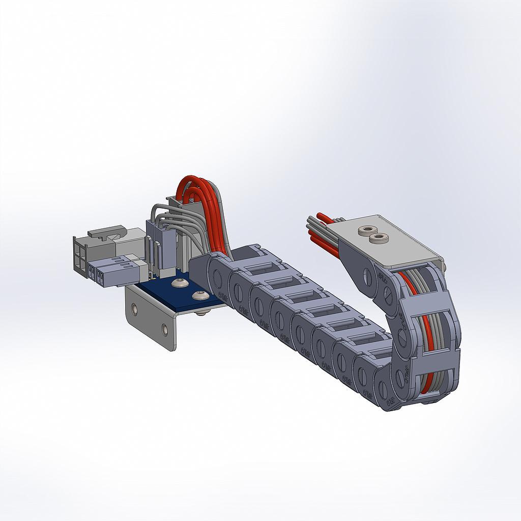 Craftbot Flow IDEX Z Energy Chain with Cable & PCB - High-Performance 3D Printer Accessory for DIY, Prototyping & Industrial Applications