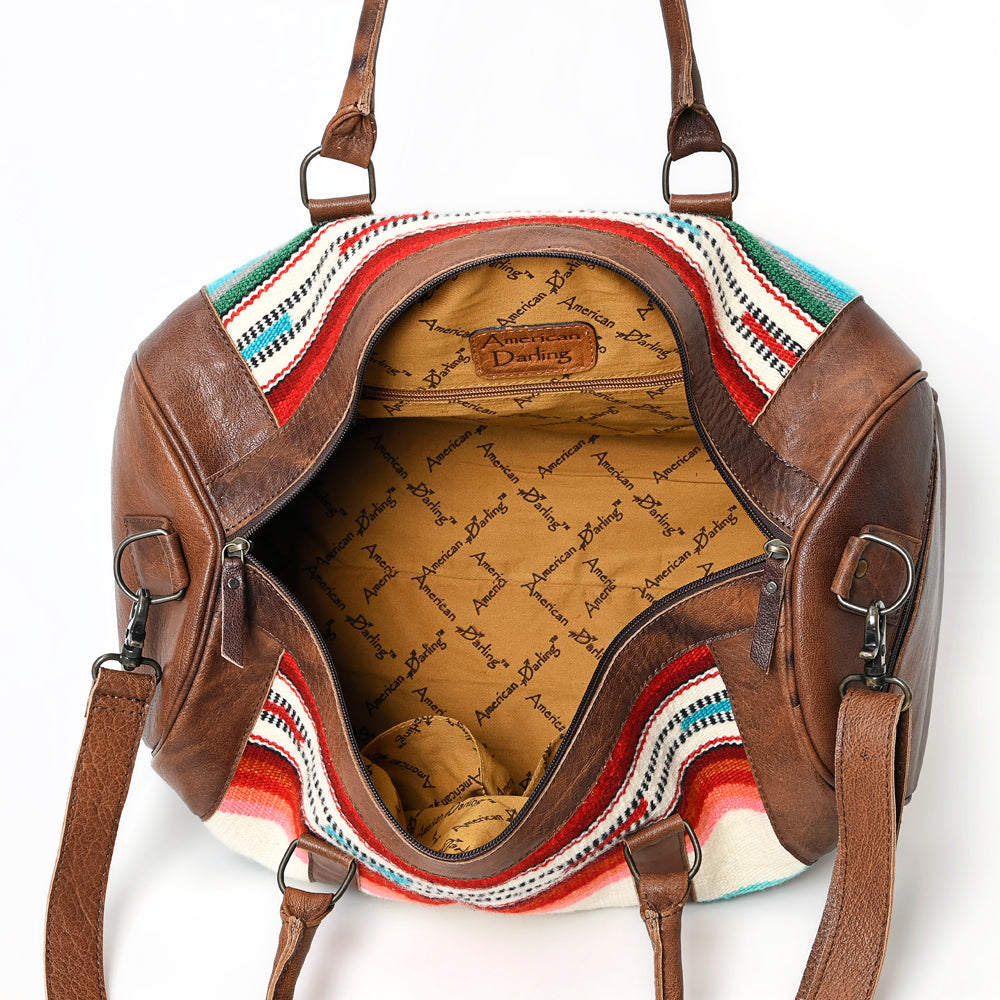 ADBGS174J American Darling Genuine Leather Western Saddle Blanket Handbag for Women - Perfect for Rodeo, Country Outings & Cowgirl Fashion Accessories