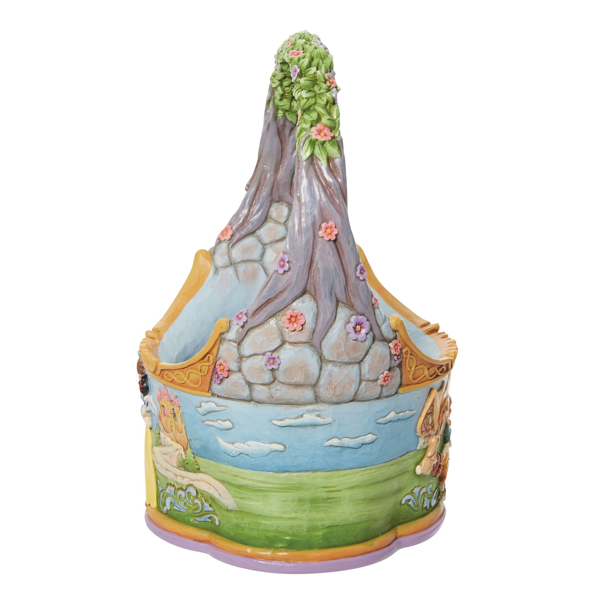 Snow White Wicker Basket with 12 Decorative Eggs - Perfect for Easter Decorations, Spring Home Decor & Gift Baskets
