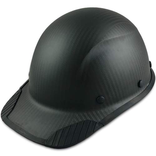 Texas America Safety DAX Carbon Fiber Hard Hat - ANSI Certified, Lightweight & Durable Matte Black Cap Style with Protective Edging & Tote Bag - Perfect for Construction, Industrial Work & Outdoor Safety Gear