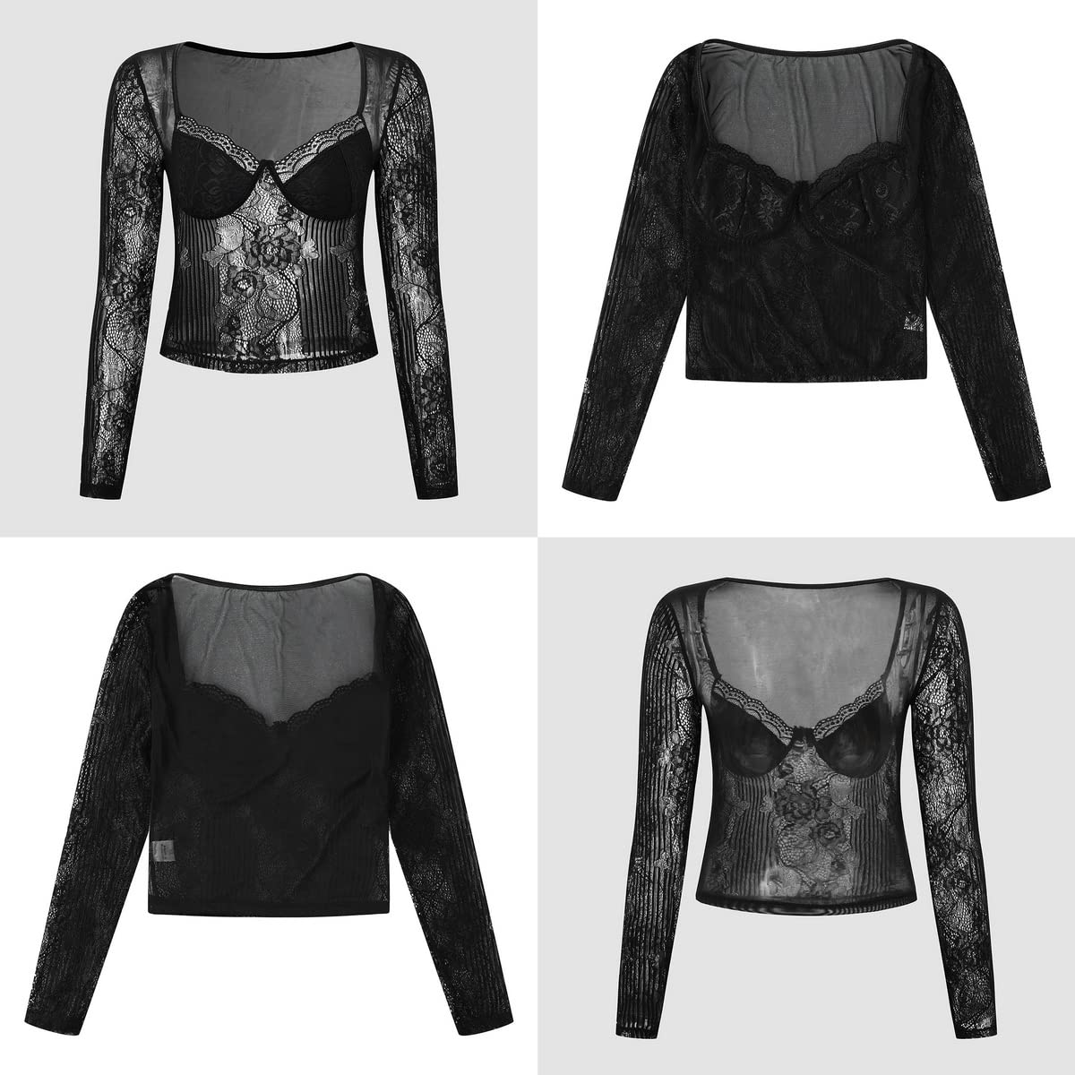 Sexy Women's Long Sleeve Crop Top - Cut Out Halter T-Shirt Slim Fit Y2K Fashion Tops for Party, Club & Casual Wear