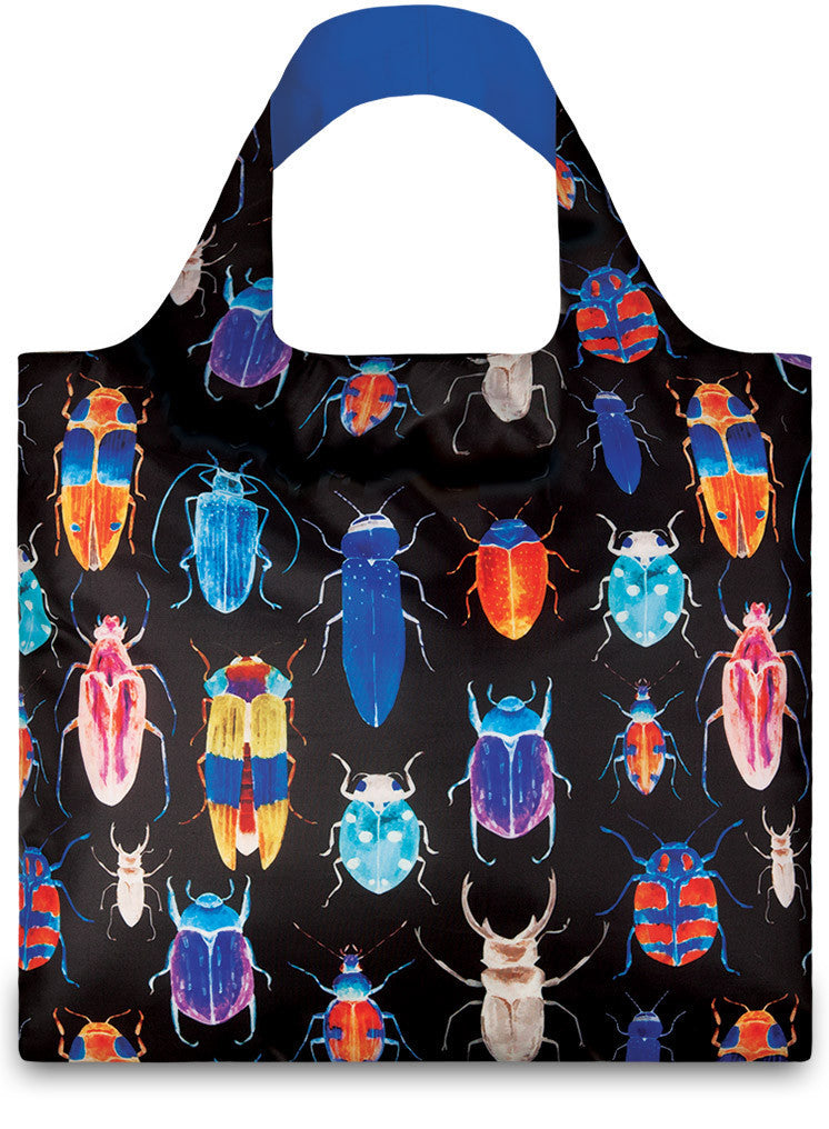 LOQI WILD Collection Eco-Friendly Reusable Tote Bag - Lightweight Foldable Shopping Bag for Groceries, Beach & Travel