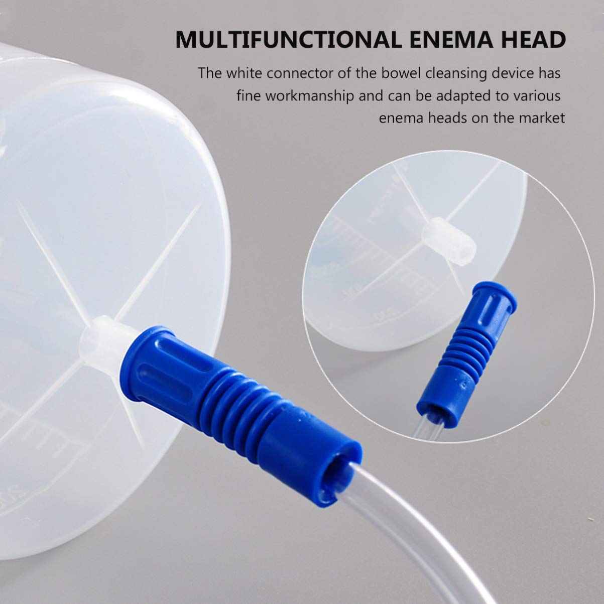 HEALLILY 1200ML Enema Kit for Colon Cleansing - Home Use for Women & Men