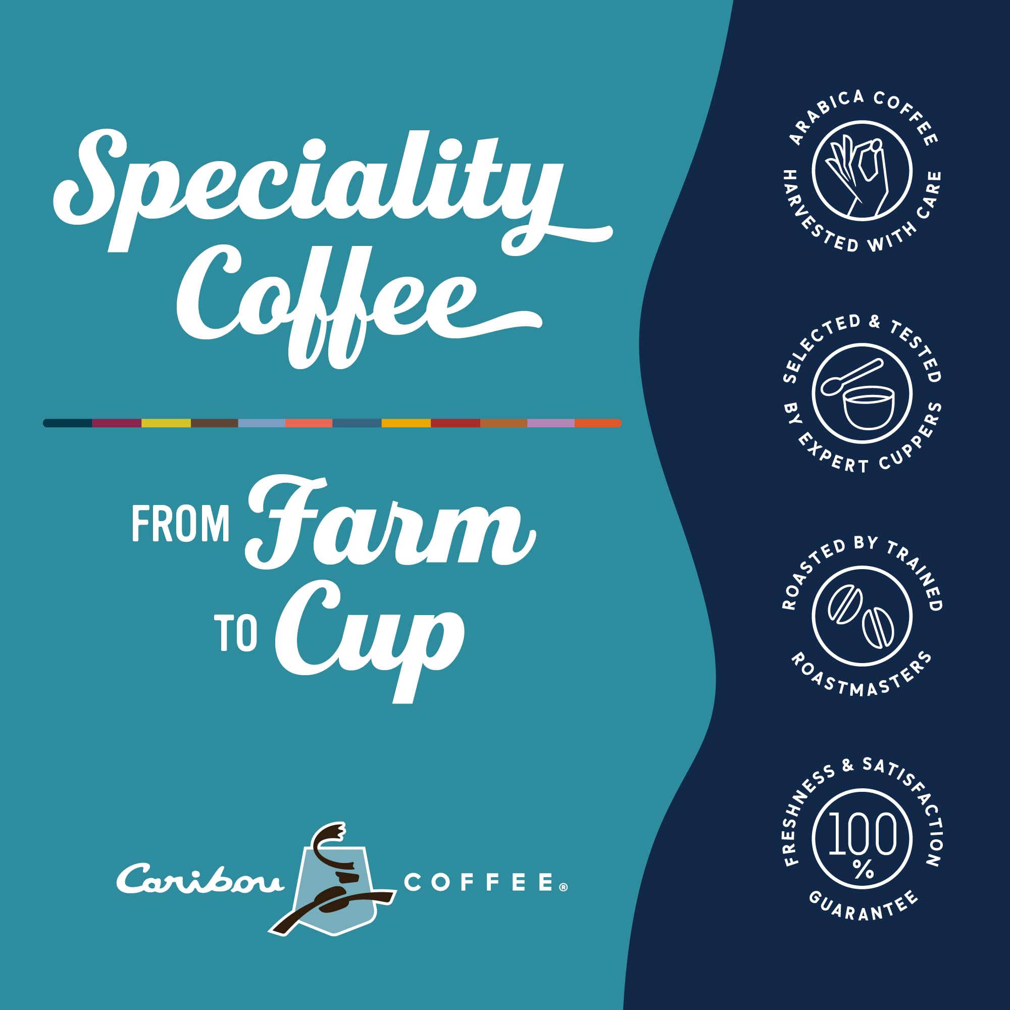 Caribou Coffee Light Roast Ground Coffee - Daybreak Blend 72oz (6x12oz Bags) | Smooth & Balanced Breakfast Blend | Perfect for Morning Brewing, Office Coffee & Gift Giving