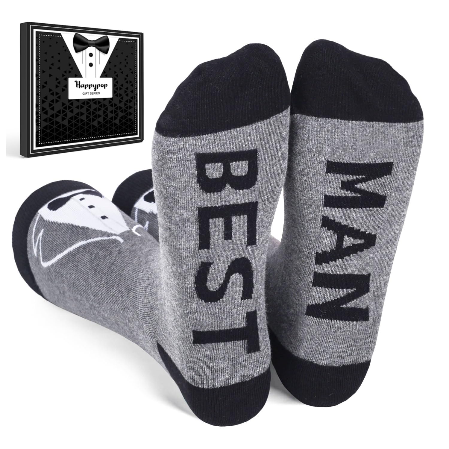 HappyPop Funny Wedding Socks for Groom & Bride - Best Man & Maid of Honor Gifts - Perfect for Bridal Showers, Bachelorette Parties & Anniversary Celebrations