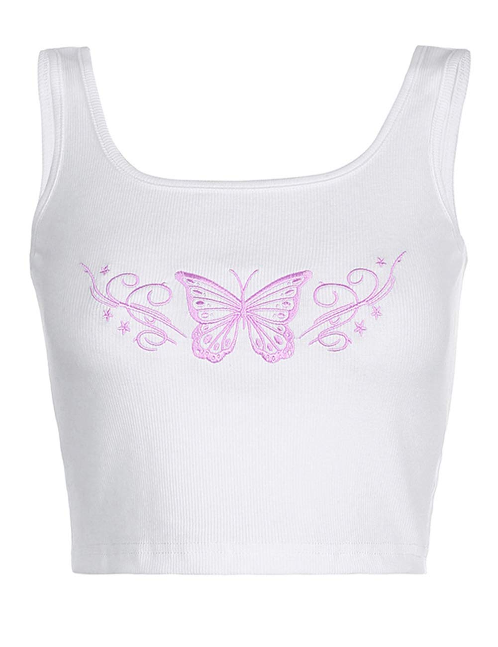 FAIMILORY Women's Embroidered Crop Tops - Lightweight Summer Blouses for Casual Wear, Beach Outfits & Street Style Fashion