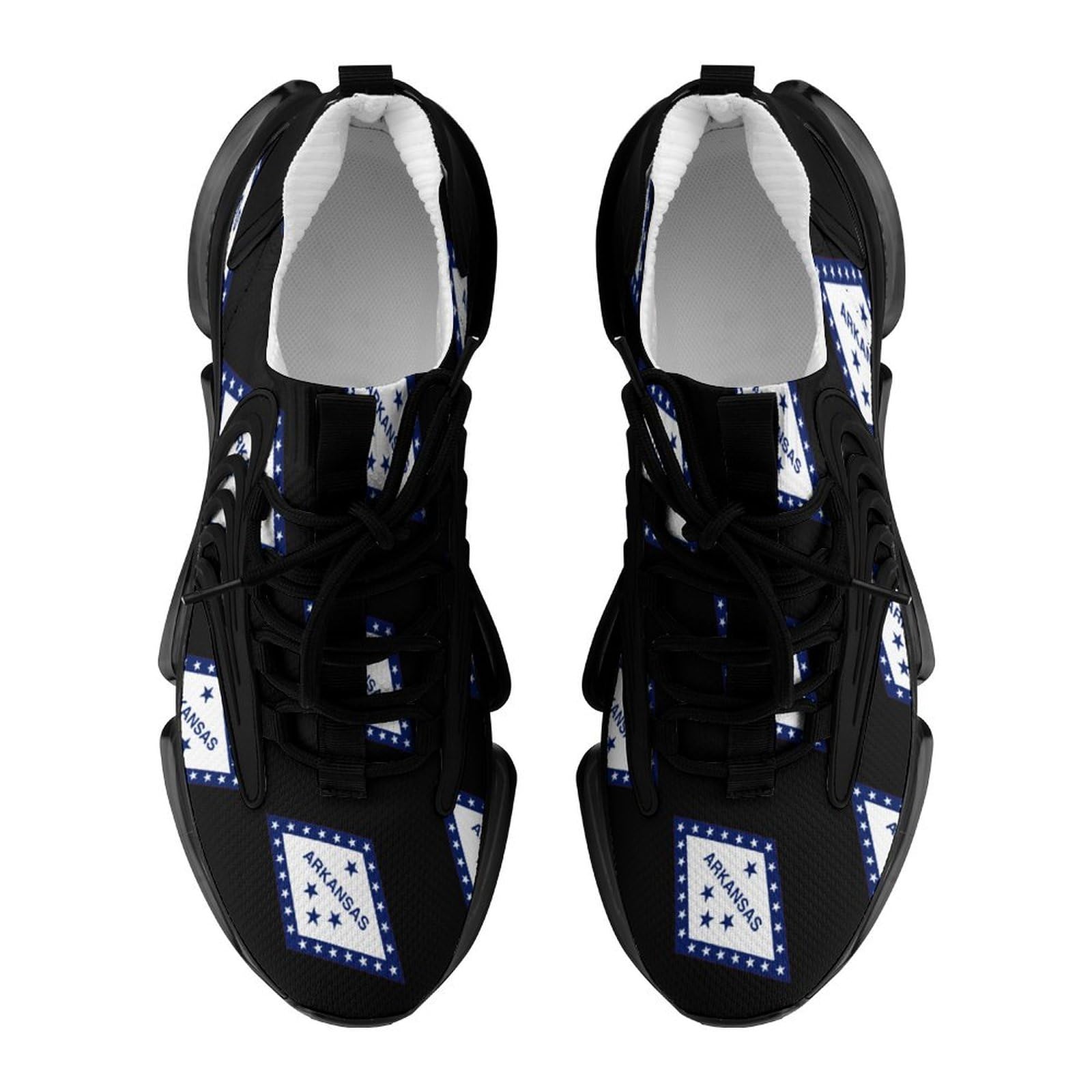 Arkansas State Flag Men's Running Shoes - Lightweight Athletic Sneakers for Gym, Hiking & Casual Wear - Breathable Sports Shoes for Jogging & Outdoor Activities