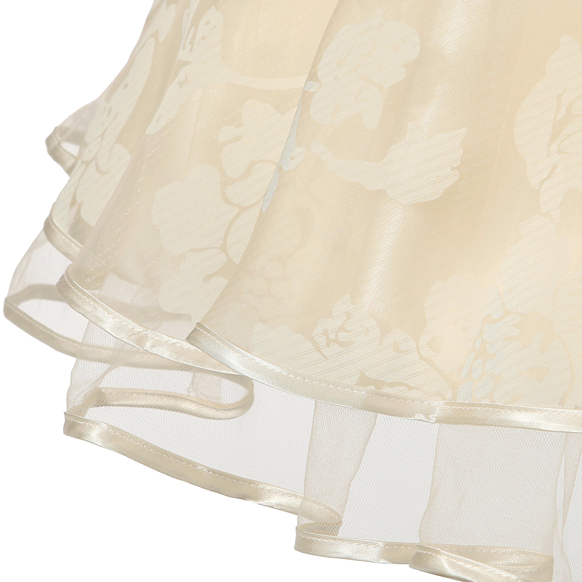 Richie House Girls' Sweet Party Dress with Floral Accents - Size 3-8 (RH1936) | Elegant Birthday, Flower Girl & Special Occasion Dress for Toddlers & Kids