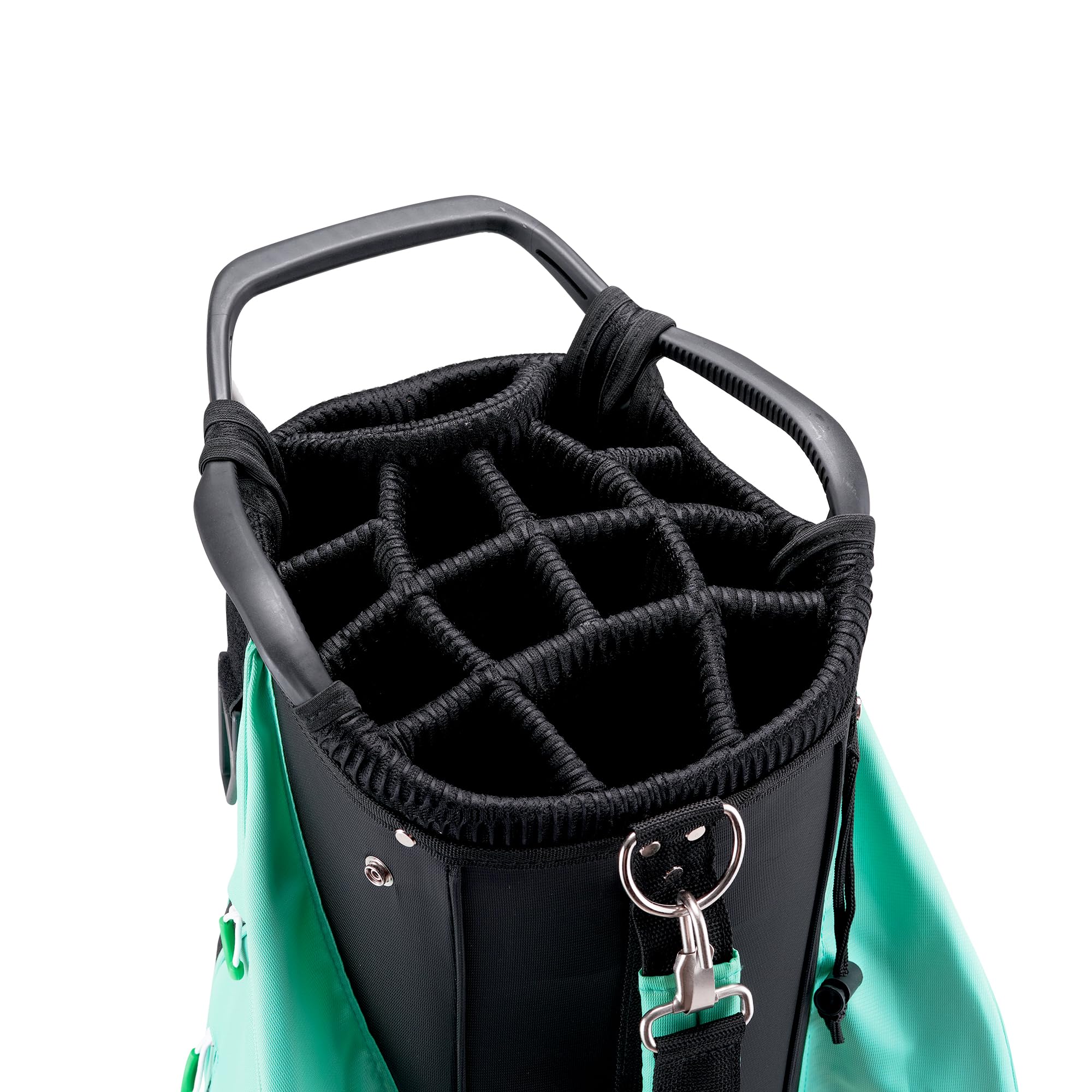 **14-Way Top Organizer Golf Cart Bag with Handle & Rain Cover - Premium Golf Bag for Men & Women - Perfect for Golf Carts, Tournaments & Practice Rounds**