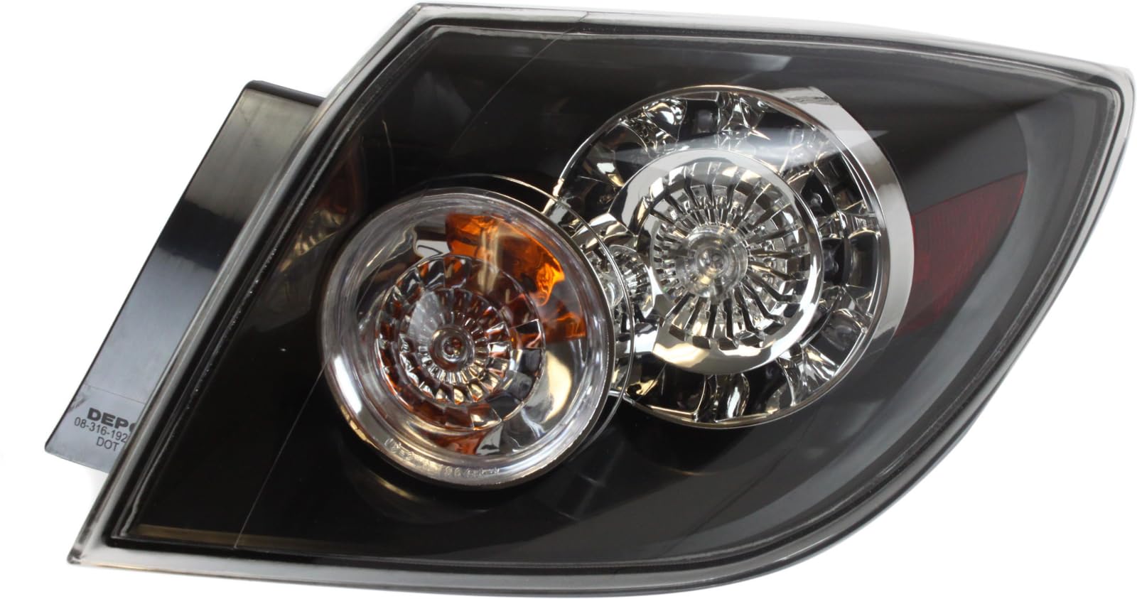 Compatible with Mazda 3 2005-2009 Right Tail Lamp Assembly LED Replacement for Hatchback - Perfect for Night Driving & Enhanced Safety