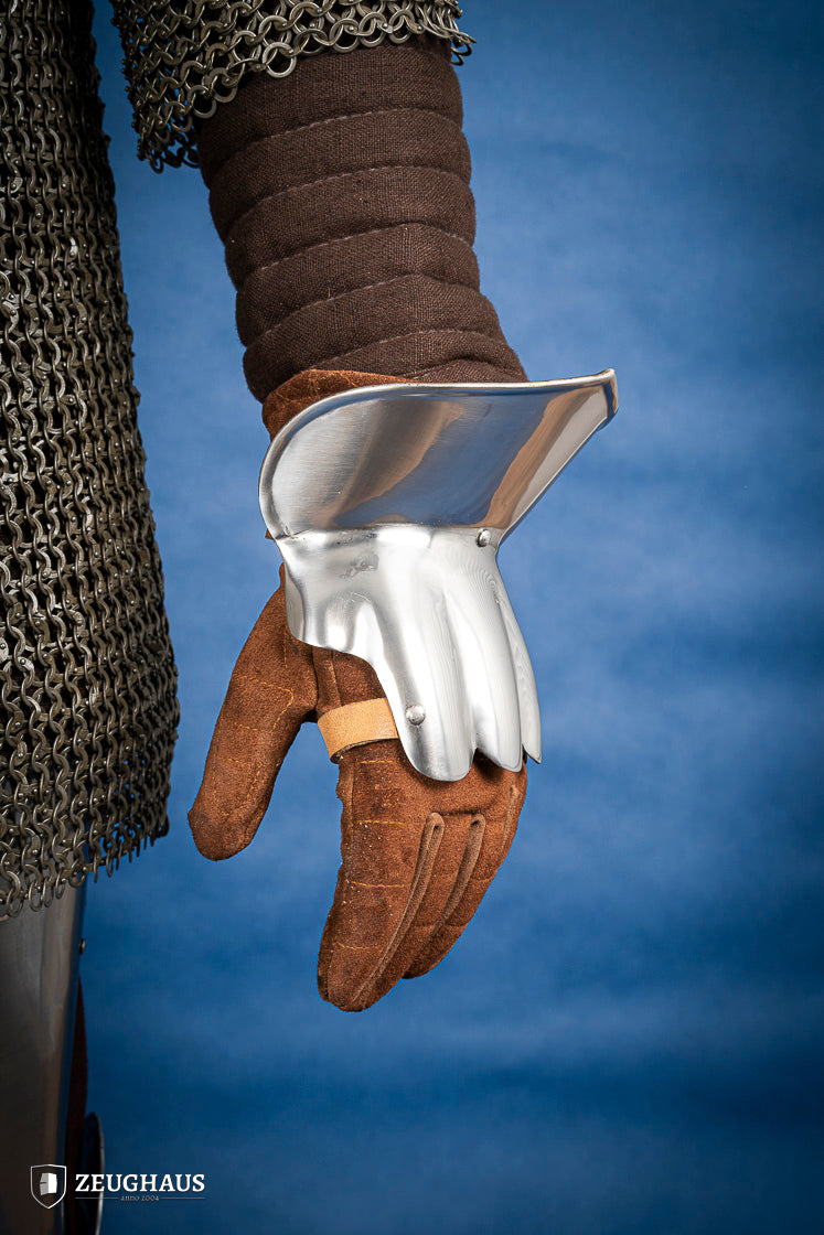1.6mm Polished Demi Gauntlets - Premium Stainless Steel Armor Gloves for Medieval LARP, Cosplay & Renaissance Faire - Perfect for Historical Reenactments & Fantasy Costumes