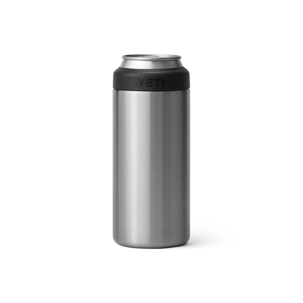 Yeti Rambler 12 oz Colster Slim Can Cooler - Insulated Stainless Steel Beer Can Holder for Camping, Tailgating & Outdoor Adventures