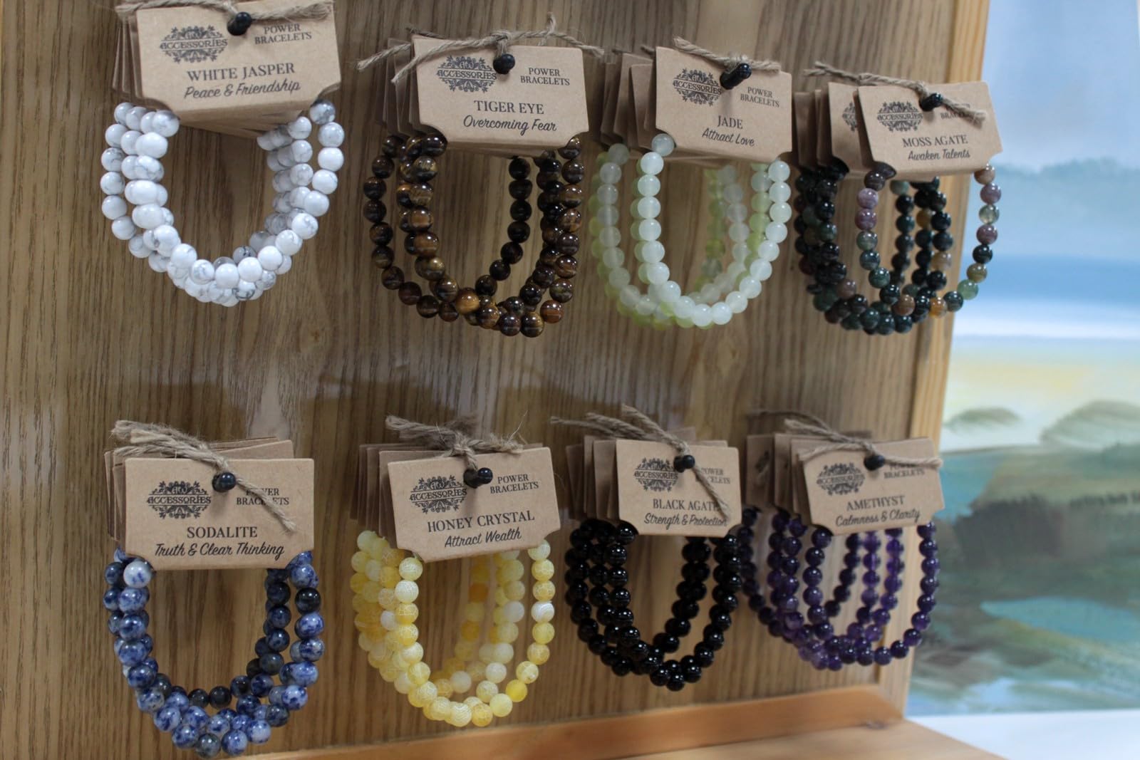 Honey Crystal Power Bracelet for Women - Natural Healing Energy & Positive Vibes - Chakra Balancing & Stress Relief - Perfect for Meditation, Yoga & Daily Wear
