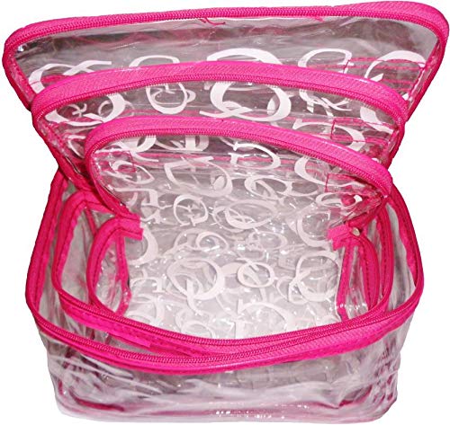 UltimateFashionista 2-Pack Multipurpose Cosmetic Pouch - Makeup Bag, Jewelry Organizer & Travel Storage (Black & White) - Perfect for Travel, Gym & Daily Essentials