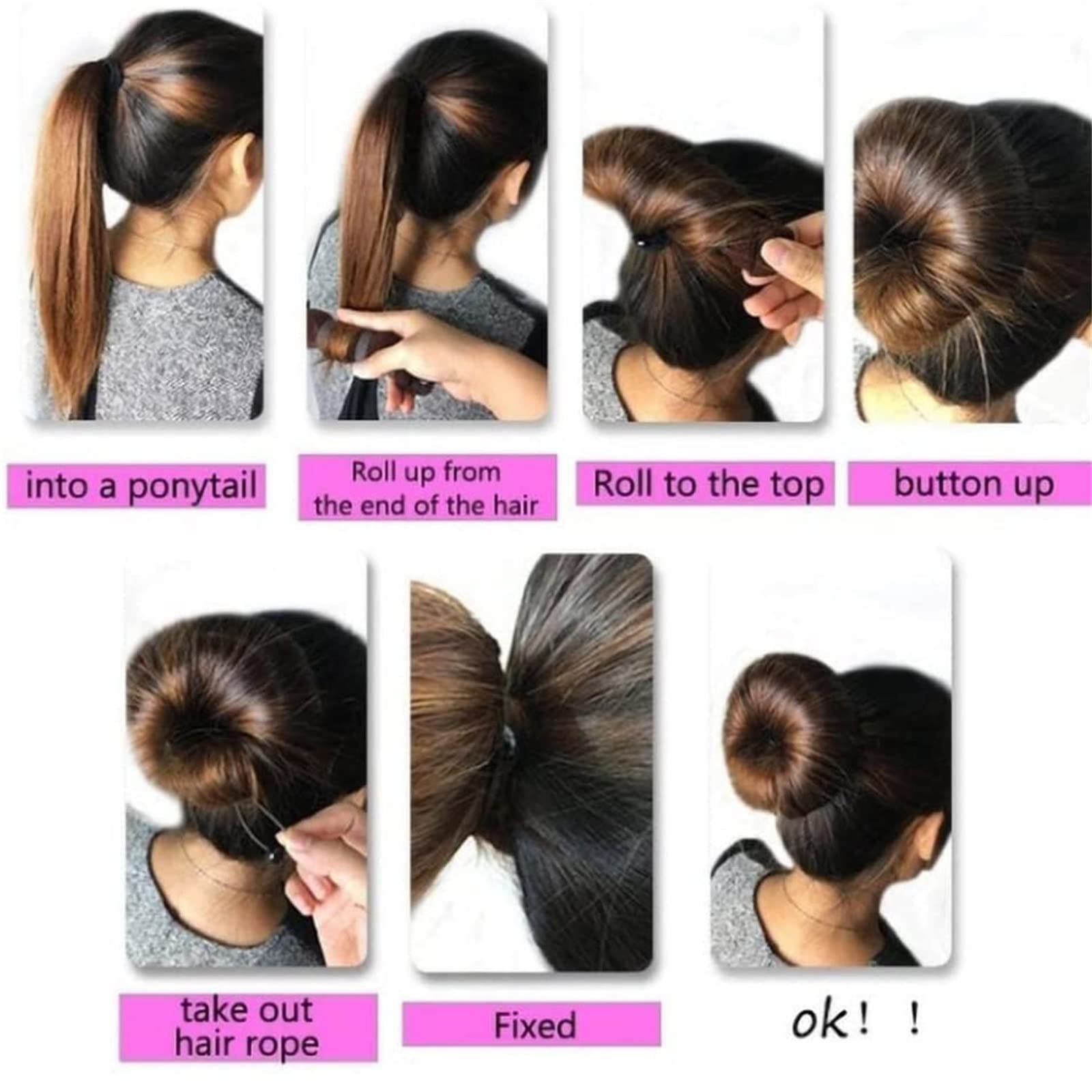 Hair Bun Maker - Small Hair Donut Styler for Chignon, Sock Bun & Updos | Perfect for Daily Use, Parties & Weddings | Easy Hair Styling Tool for Women