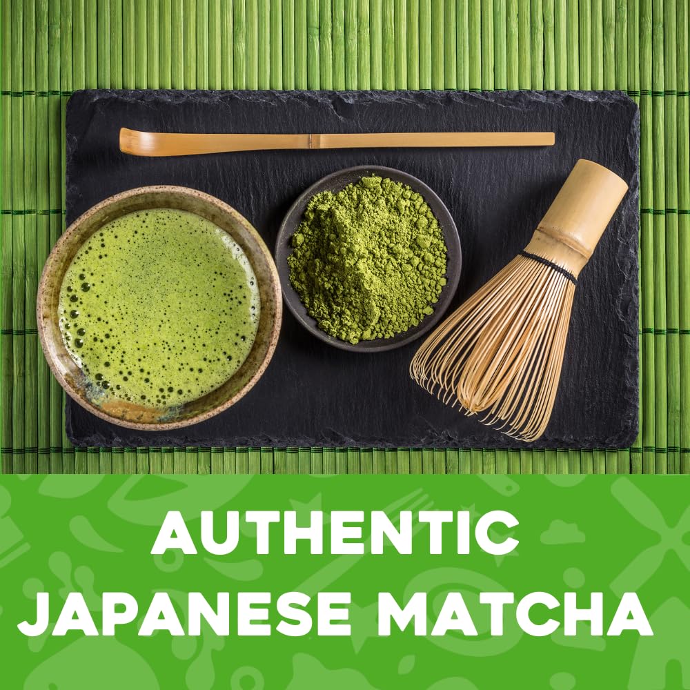 Premium Culinary Grade Matcha Green Tea Powder 2.2 lb - Rich Antioxidants, Bold Earthy Flavor - Imported from Shizuoka, Japan - Perfect for Baking, Smoothies, Lattes & Cocktails