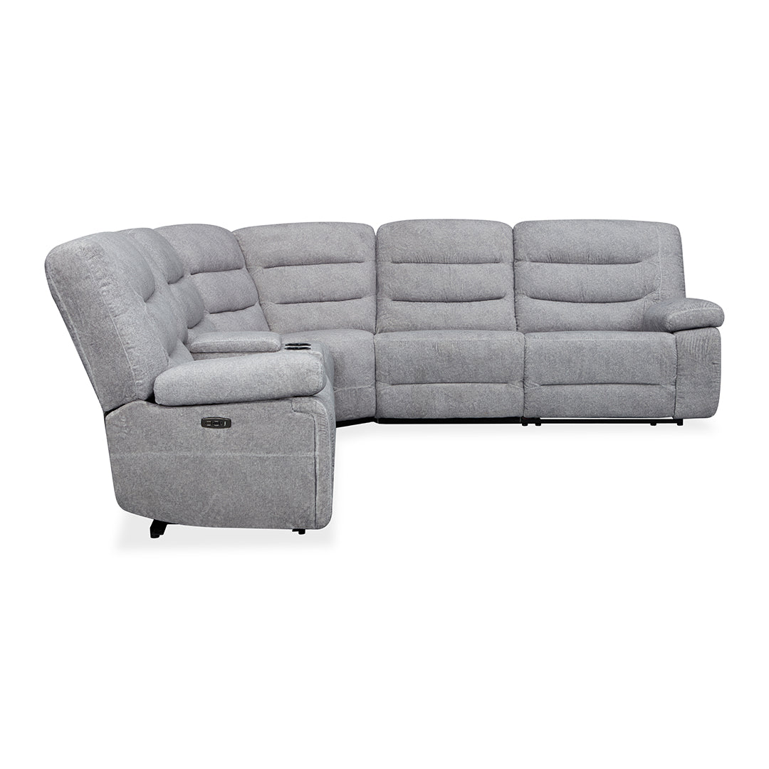 Premium Preston Power Reclining Sectional Sofa - Modern L-Shaped Recliner with USB Charging & Cup Holders | Perfect for Living Room, Home Theater & Family Gatherings