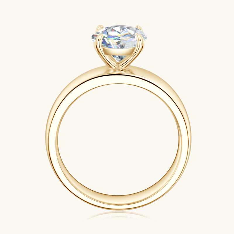 2CT Premium Moissanite Solitaire Engagement Ring - Durable & Sparkling for Weddings, Proposals & Anniversary Gifts