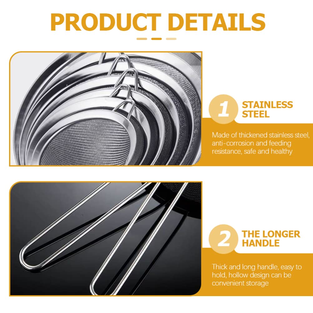 iplusmile 3-Piece Stainless Steel Kitchen Strainer Set - Colander, Skimmer & Mesh Strainer with Bowl - Durable Cooking Utensils for Pasta, Vegetables & Soup Filtering - Perfect for Home Chefs & Professional Kitchens