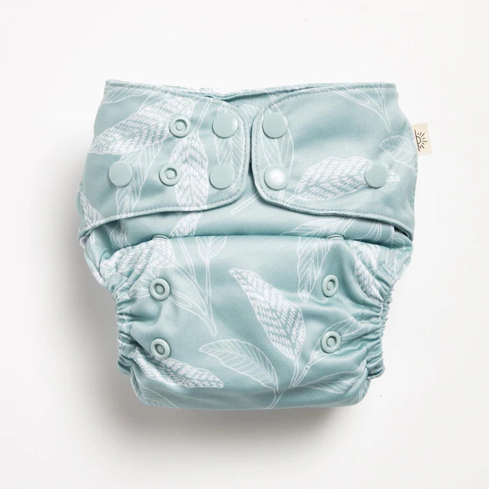 EcoNaps Modern Cloth Diaper - Reusable & Eco-Friendly Baby Nappy | Ocean Native Print | Perfect for Daycare, Travel & Eco-Conscious Parenting