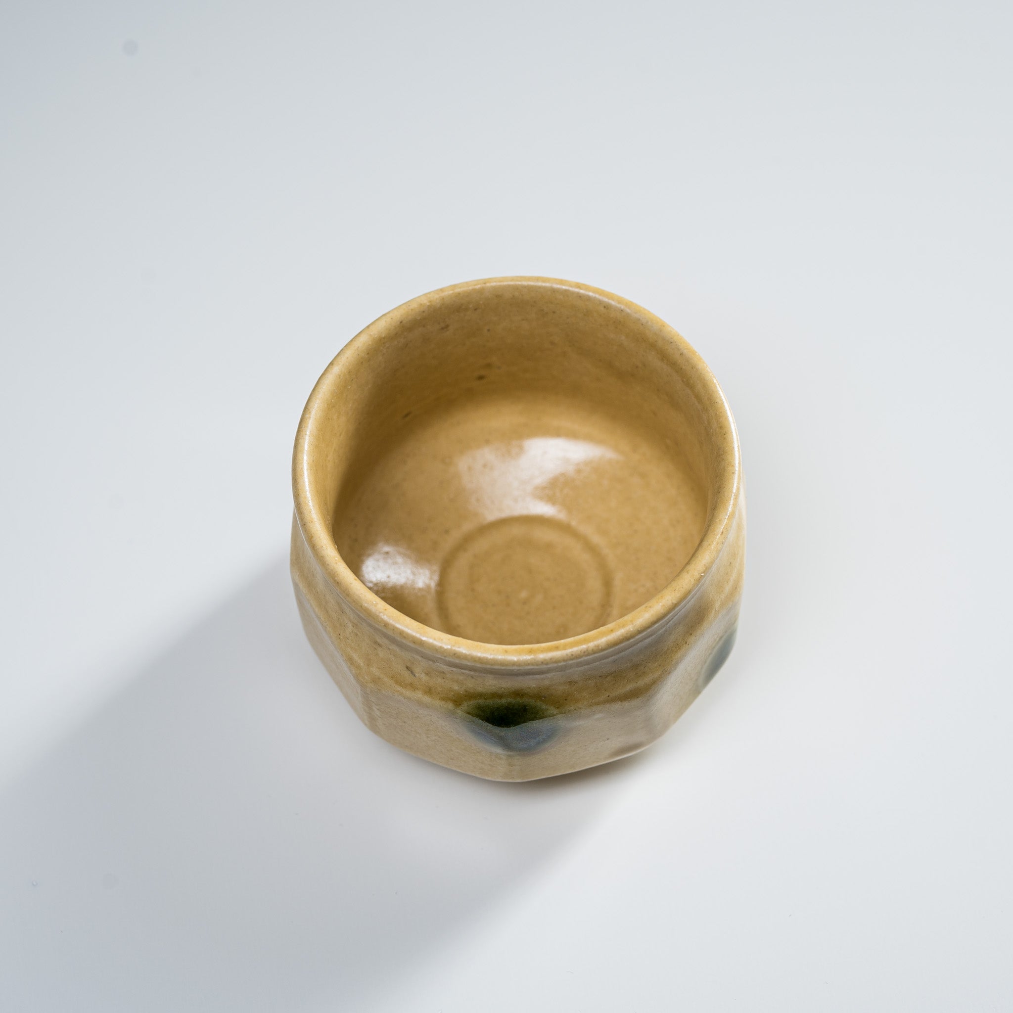 Handcrafted Mino Ware Pottery Sake Cup & Teacup - Traditional Japanese Kogarashi Design - Perfect for Sake Tasting, Tea Ceremonies, and Home Decor