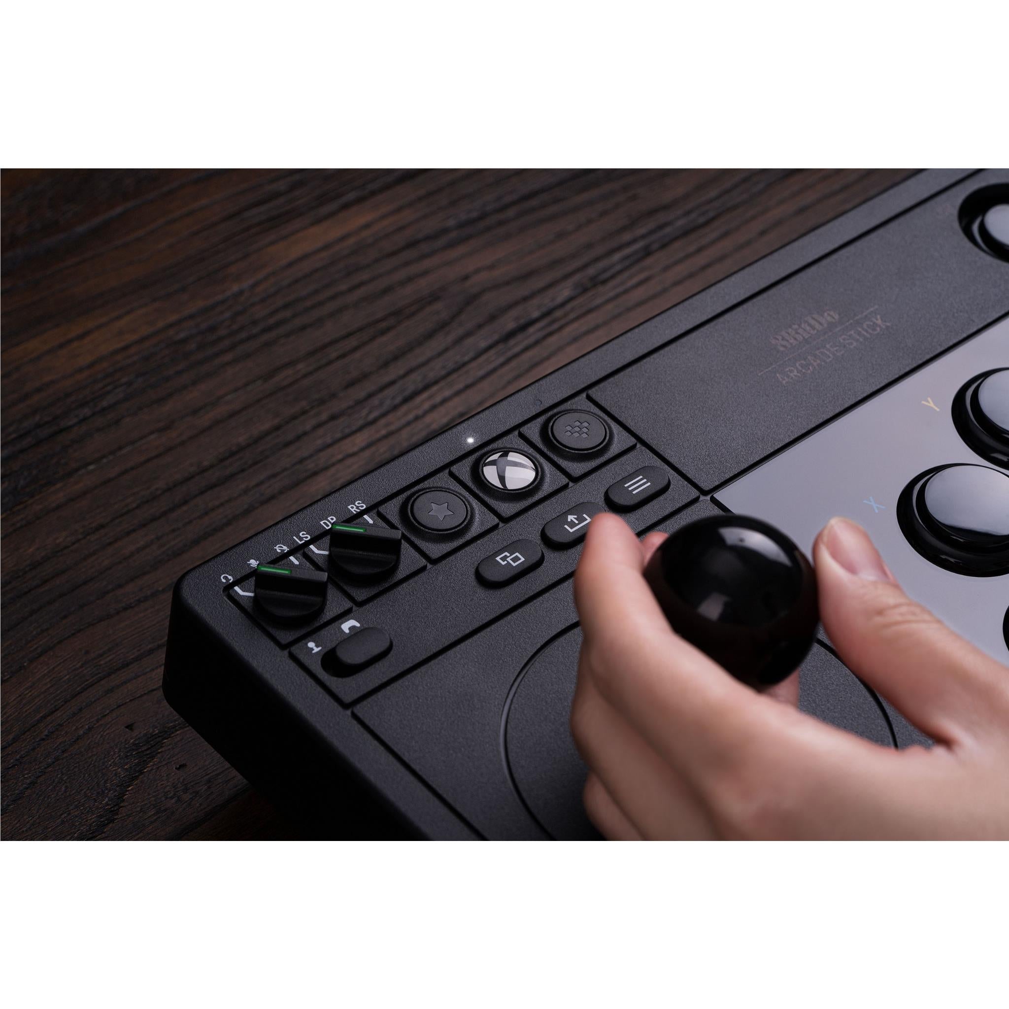 8BitDo XBOX Wireless 2.4G Arcade Stick for Fighting Games - Black Edition | Compatible with Xbox Series X/S, Xbox One & PC | Tournament-Grade Joystick for Street Fighter, Tekken & Retro Gaming