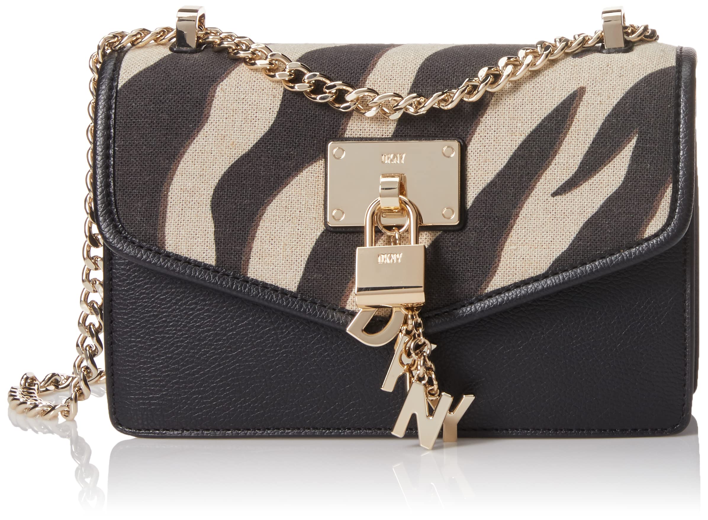 DKNY Elissa Small Shoulder Bag - Genuine Leather Crossbody Purse for Women, Fashionable Legacy Collection Handbag for Work, Travel & Evening Out