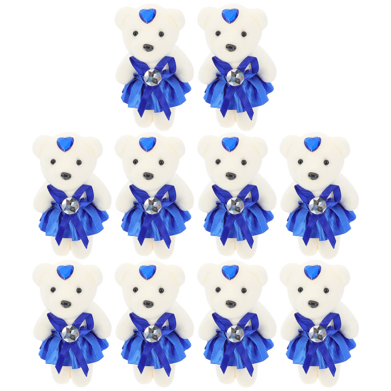 ABOOFAN 10Pcs Graduation Teddy Bear Stuffed Animals - Standing Ceremony Bear Doll Decorations for Commencement, Adorable Graduation Gifts & Party Accessories - Perfect for Graduation Parties, School Events & Gift Giving
