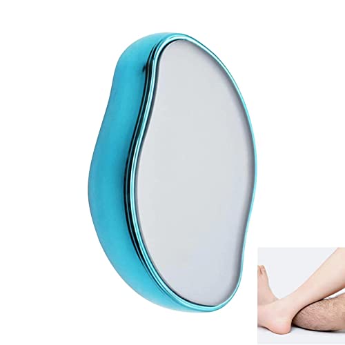 Crystal Hair Eraser - Painless Hair Removal Tool for Face & Body, Reusable Physical Epilator for Women & Men, Water Mist Blue | At-Home Hair Removal, Smooth Skin Care, Spa & Travel Use