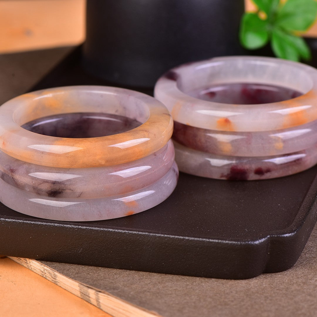 Elegant Violet Jade Bracelet for Women - Chinese Style Handmade Jewelry | Perfect for Gifts, Weddings & Special Occasions